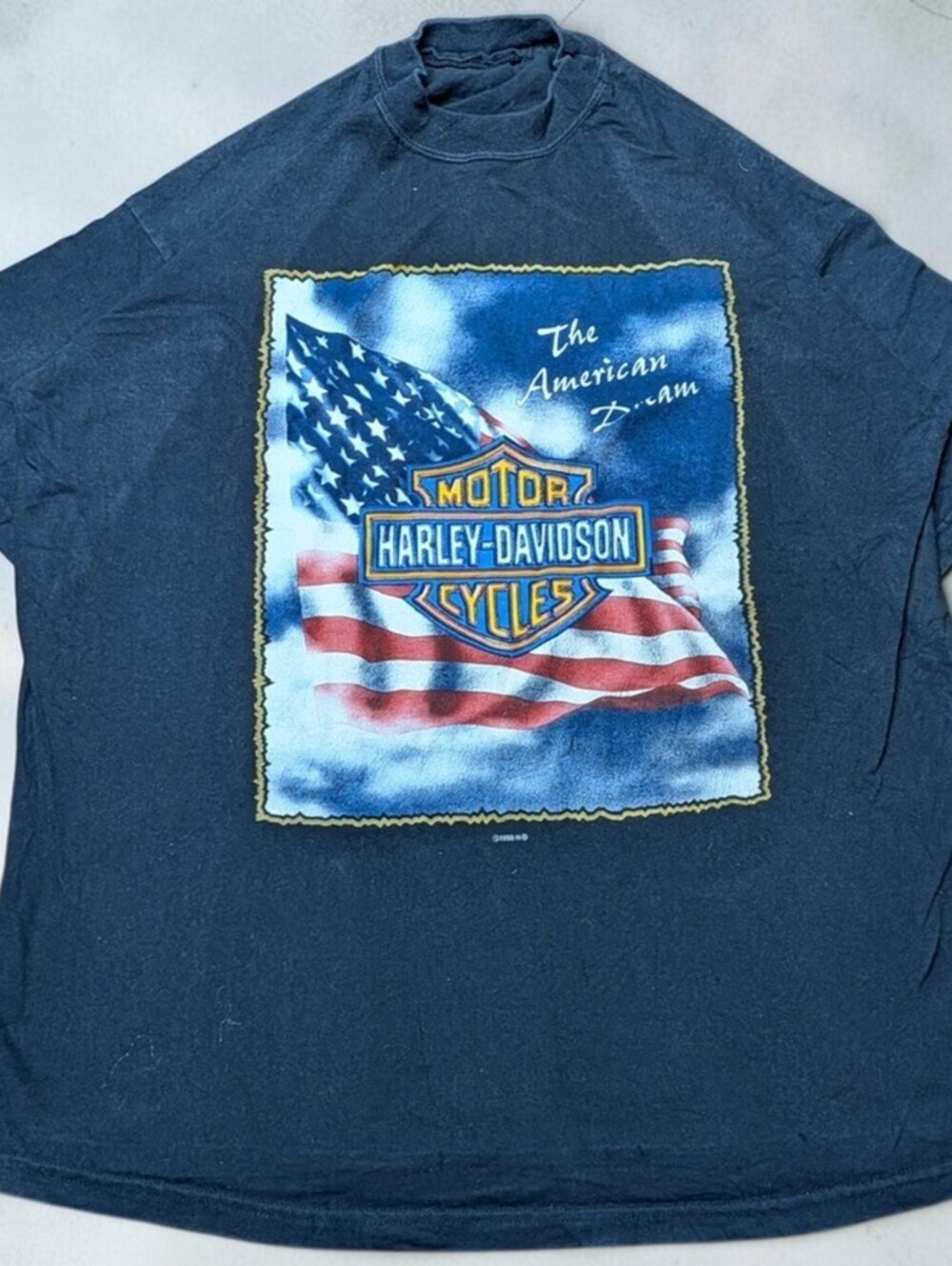 Vintage 1998 The American Dream Harley-Davidson Motorcycles Graphic Shirt Large